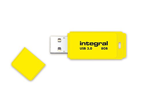 Integral Neon USB Flash Drive USB3.0 giallo 8 GB