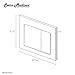Swiss Madison Well Made Forever Wall Mount Dual Flush Actuator Plate with Square Push Buttons in Brushed Brass (SM-WC002Z)