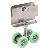 Schiebetür Plus Edelstahl-Vierrad-Aufhängesystem für Duschraum, Glastüren, Nylon-Hardware-Rollen, Riemenscheiben-Set (1 Stück)