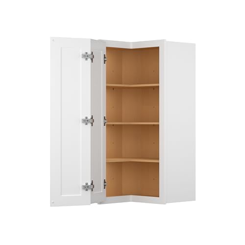Image of Furinno Shaker Wall Easy Reach Kitchen Cabinet, Ready to Assemble, 12 D x 24 W x 42 H, White