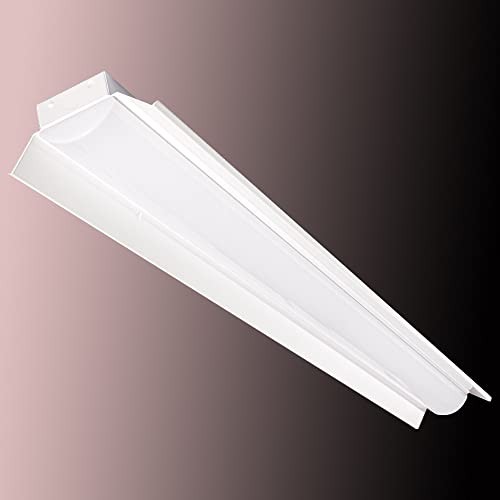 JOYBEST ledベースライト 40W型 2灯式相当 笠付トラフ型 125cm 昼光色 トラフ型照明器具 led器具一体形 薄型 反射笠付型 一体型 ベース照明 高輝度 チラツキなし 50000H PL保険加入済み PSE認証済み (消費電力50W 6