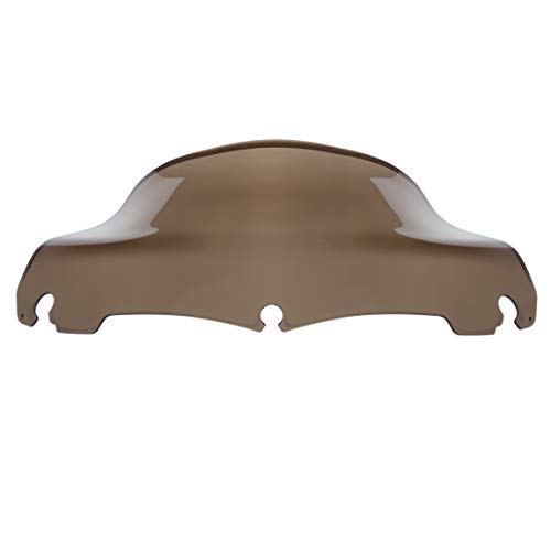 Amazicha 9" Smoke Wave Windshield Windscreen Wind Splitter Compatible for Harley Davidson Touring Street Glide Electra Glide 2014-2020
