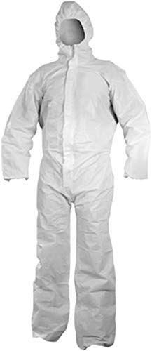 3L Internacional Mono Trabajo DESECHABLE Total Polipropileno Blanco Chem 50 CHM50, Talla XL Cover