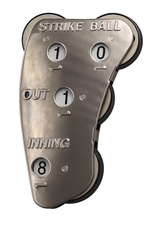 Markwort Stainless Steel 4-Dial Raised Letter Umpire Indicator, Silver