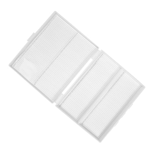 Alipis Boxes Pathology Microscope Lab Slide Coin Case Slides Microscopic Section Slide Scoop Laboratory Supplies Slide Holder Microtomes Slides White Plastic