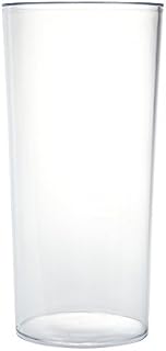 Clear Acrylic Cylinder Vase Hard Wearing Lightweight Durable Plastic 25cm High by Smithers Oasis