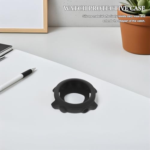 Carcasa Garmin Forerunner de silicona con protector de pantalla y marco de reloj 6