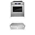 Cosmo 2-Piece Kitchen Package, 30" Electric Range & Insert Range Hood