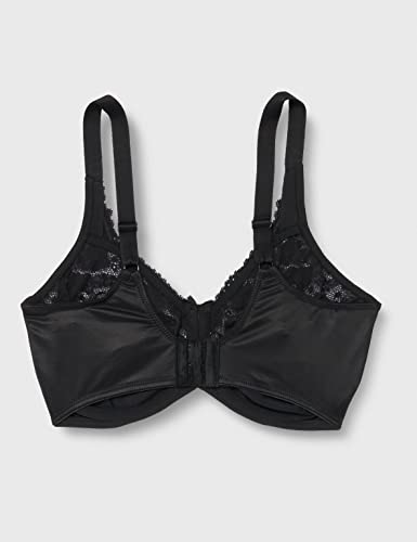 Lilyette Minimizador de microfibra feminino da Bali LY0428, Preto, 36DDD