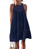 KIRUNDO Women Summer Halter Sundress...