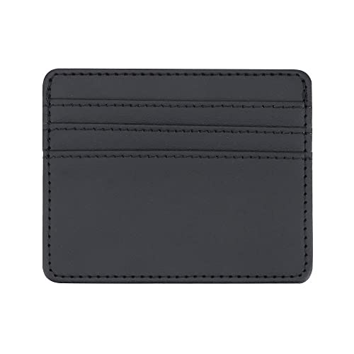 Card Package Women Men Money Pocket Wallet Case Business PU Business Cards Wallet(black)