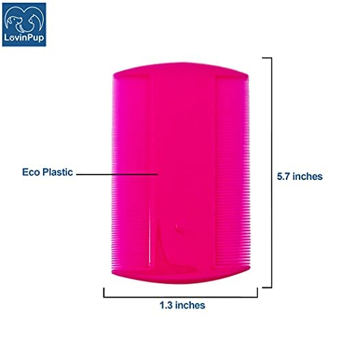 LovinPup Dog Flea Comb for Grooming, Lice Comb for Dogs, Double Sided Professional Comb Set to Remove Fleas and Lice… - Image 2