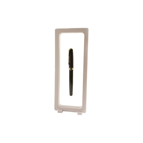 PELLER'S 3D VISIO Marcos para Objetos, L 23x9cm, Blanco. para Monedas, medallas, Modelos, Piedras, etc