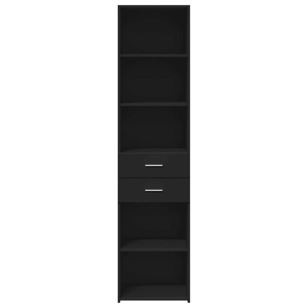 Möbel Wohnaccessoire Highboard Black 45x42.5x185cm Engineered Wood-Furniture