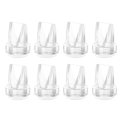Image of TOVVILD 8PCS Duckbill Valves Compatible with eufy E10 E20 S1 S1 Pro MomMed S21,S32 Breast Pump Replacement Pump Parts Accessories