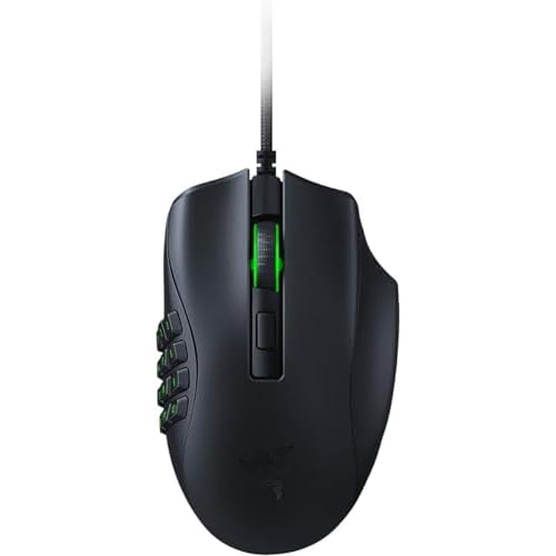 Razer Naga X – Ergonomic MMO Gaming Mouse with 16 Programmable Buttons (Optical Mouse Switches, 5G Optical Sensor, Chroma RGB, Speedflex Cable) Black