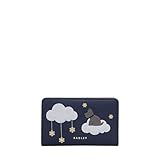 RADLEY Its Written in The Snowflakes - Monedero plegable mediano en piel azul oscuro