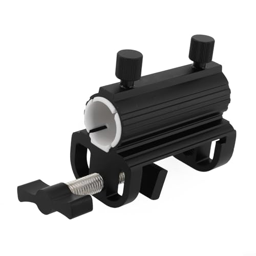 Stabiler Sonnenschirmständer-Clip, kompatibel mit verschiedenen Outdoor-Einstellungen, leichtes Aluminium (schwarz)