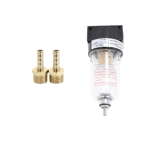 Filtre à air AF2000 1/4 pour compresseur avec raccord pneumatique 6mm