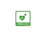 AUA SIGNALETIQUE - Plaque de porte DAE PvcSign avec double face adhésif
