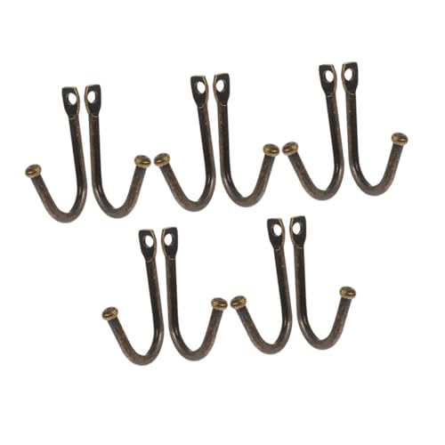 Veemoon 10piezas Gancho Fuerte Vintage Para Pared Ganchos De Decorativos Resistentes De Individuales Para Colgar Plantas Jardín Exterior Para Colgar Abrigos