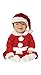 GUIRMA Mama Noel, Costume Santa Claus Bimba Neonata Bambina, Rosso, 6-12 Mesi