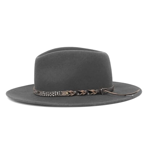 Chapeau en laine pour festival et spectacle jazzy adulte chic