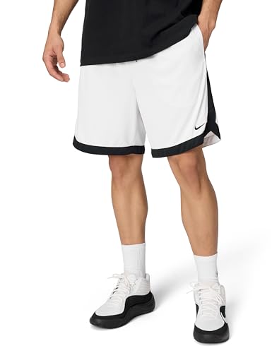 Nike Mens Dri-Fit DNA 8In Short White/Black/Black/Black Large