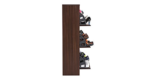Image of Urban Ladder Pointe Shoe Cabinet (Finish : Dark Walnut; Configuration : Simple; Capacity : 21 Pair)