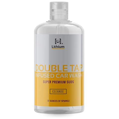Lithium Double Tap Car Wash Shampoo is An Extremely Unique Blend of PH Balanced Cleaning Soap, Essential Oils, and Eucalyptus. A Combination That Lubricates, While It Cleans. 32oz Cover