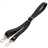 [SEIYA INTERNATIONAL] ショルダーストラップ バッグ用 ショルダーベルト 単品 PUレザー (ブラック 金具 ゴールド)