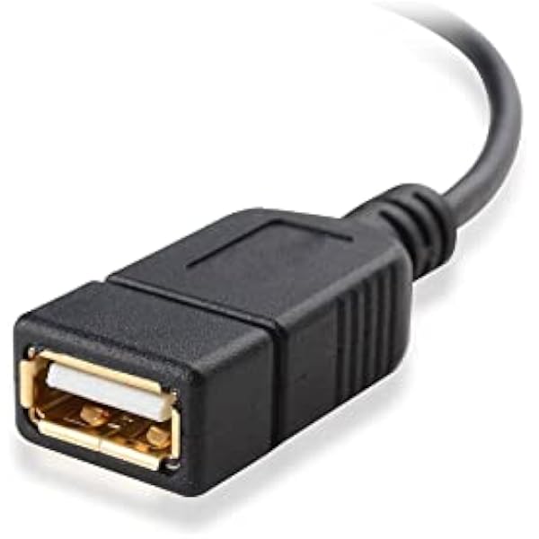 Кабель conecto OTG Micro USB к разъему USB-A позолоченный 90 10 см черный
