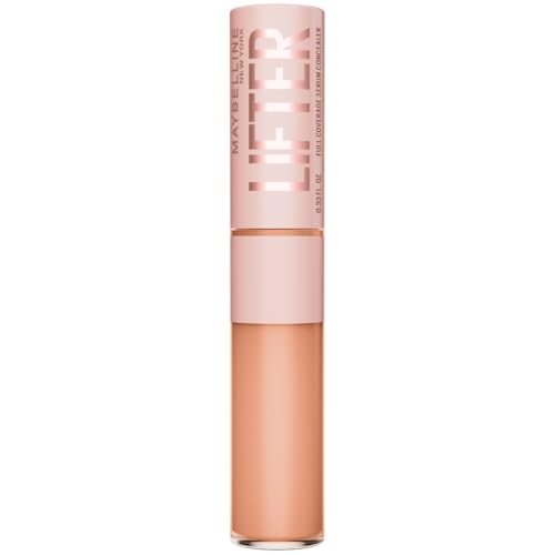 Maybelline New York Correttore in Siero Copri Occhiaie, Per Tutti i Tipi di Pelle, Contorno Occhi Illuminato, Formula Idratante, Con Caffeina e Peptidi, Lifter Concealer, TonalitĂ : 55, 5 ml