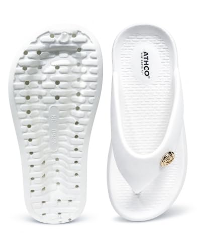 Image of ATHCO womens Fenny Women's Acupressure Slippers & Flip-Flops | Soft Foot Massager, Lightweight, Anti-Skid, Waterproof Comfort Slippers for Women & Girls | Daily Casual Wear