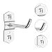 Garneck 12Pcs Metal Display Pegboard Hooks Cabinet Display Tool Hook for Square Supermarket Shelf Tube Rack Exhibition and Storage Industrial Hardware Hanging Solution for Clothes Accessories Toys