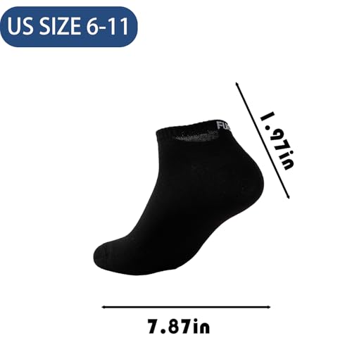 5 pairs of black, white and pink FUCK OFF boat socks, No-Show Socks suitable for men and women size 6-113