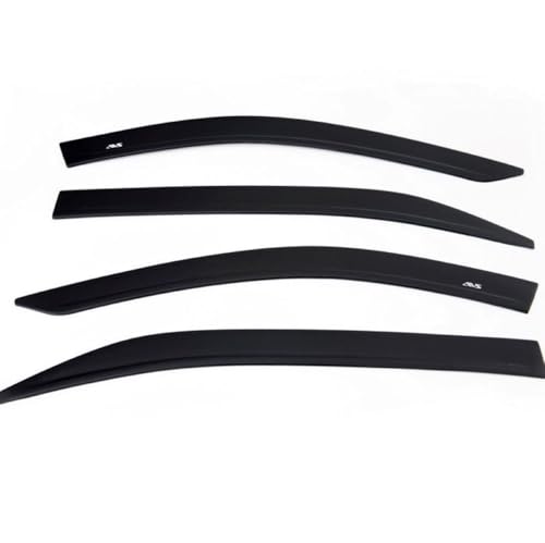 Auto Ventshade [AVS] Low Profile Ventvisor | Fits 2014-2018 Chevrolet Silverado/GMC Sierra 1500 15-19 Slv/Sir 2500HD 3500HD 2019-2024 Slv/Sir 4500 5500 6500 CV515 Crew Cab Smoke 4pc.| 894033