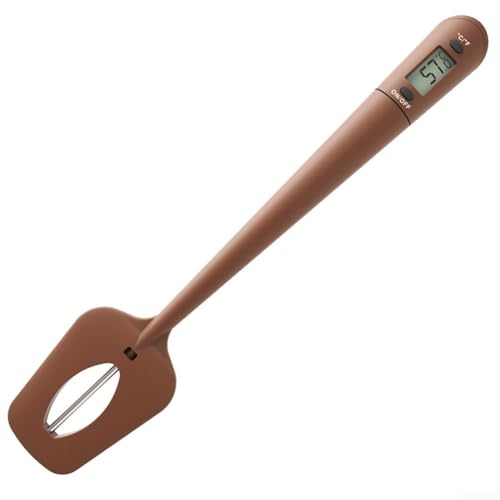 Termómetro digital 2 en 1 con espátula para hornear chocolate y azúcar, medidor electrónico de temperatura de caramelo para cocinar crema