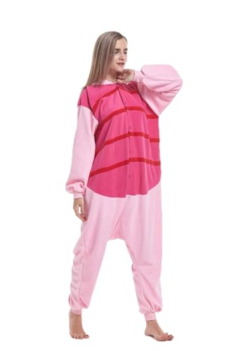 Sqlszt Animal Onesie Adult Pig Pajamas Unisex Cosplay Costume Women Men L