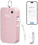 ORGSTA S001 Machine d'étiquette avec ruban, Portable Bluetooth Label Maker pour la maison et l'organisation de bureau, Imprimante d'étiquetage thermique Mini Sticker Maker avec plusieurs modèles, Rose