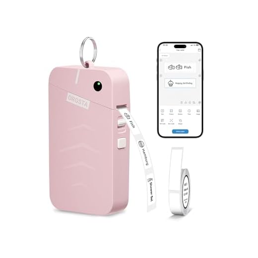 ORGSTA Label Maker, S001 Portable Bluetooth Label Maker Machine with Tape