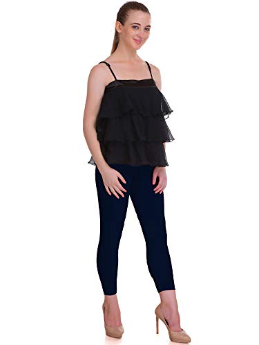 Image of Saundarya Calf Length Leggings for Women Sizes: Small Size (S /M) for 26-30 inches Waist, Regular Size (L /XL) for 30-36 inches Waist and Plus Size (2XL /3XL) for 36-40 inches Waist