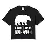 Extinction is Forever Endangered Species Wildlife Activists Comfort Colors Crop Top