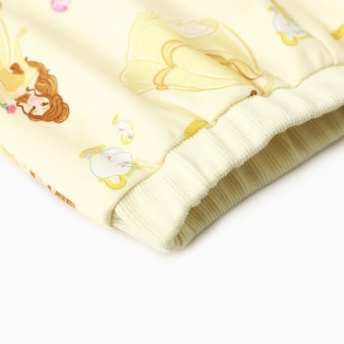 Image of Disney Outfits for Girls Long Sleeve Shirt Pocket Pant Toddler Sweatsuit | Officially Licensed丨Girls Clothes丨2-Piece Outfit丨Allover Print丨Ruffle Shoulder丨Jogger Pants丨Soft Feel丨Easy Care丨Mix & Match