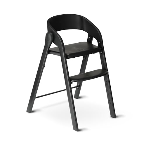 Miniatura 8 de Deryan Trona Evolutiva Para Comida Para Niños Desde 6 Meses A 4 Años Max. 110 Kg , Trona Con Asiento Lavable, Arnés De 3 Puntos Y Bandeja Desmontable, Cierre Compacto, Ligera Negro