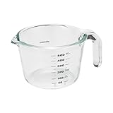 シービージャパン 耐熱ガラス 計量カップ Mサイズ 500ml 電子レンジOK 食洗機OK オーブンOK 耐熱ガラス計量カップM atomico