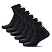 Under Armour Men's Charged Cotton 2.0 Quarter Socks (8 Pack), Medium, Black/Gray