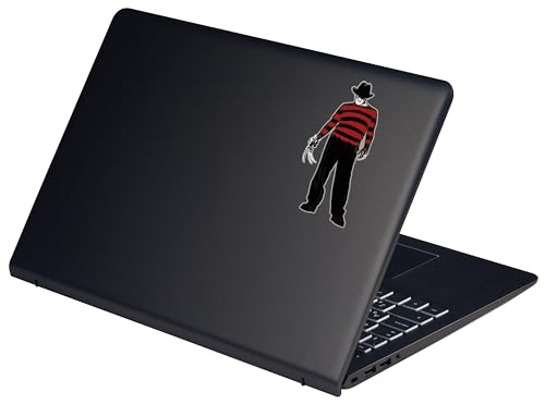Image of Elektroplate Freddy Krueger Dynamic Car Decal 5.2 inch | Officially Licensed Nightmare on Elm Street, Weatherproof Automotive Grade Vinyl Sticker for Water Bottle, Laptop & More