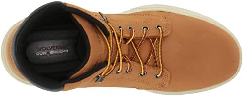 WOLVERINE Men's Kickstart DuraShocks 6 Inch Composite Toe Construction Boot, Wheat, 14 | Image 4