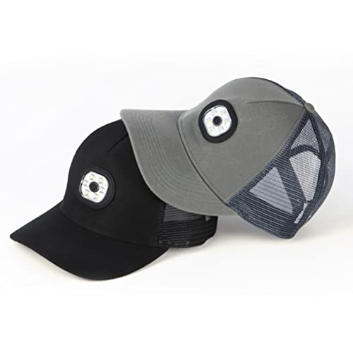 Casquette avec lampe frontale résout le manque de lumière en rando